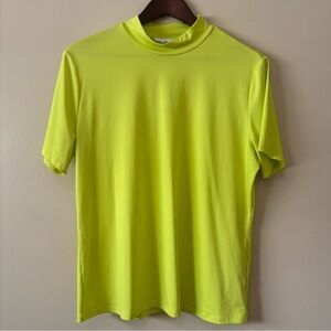 H&M| Yellow Short Sleeve Blouse Sz XL